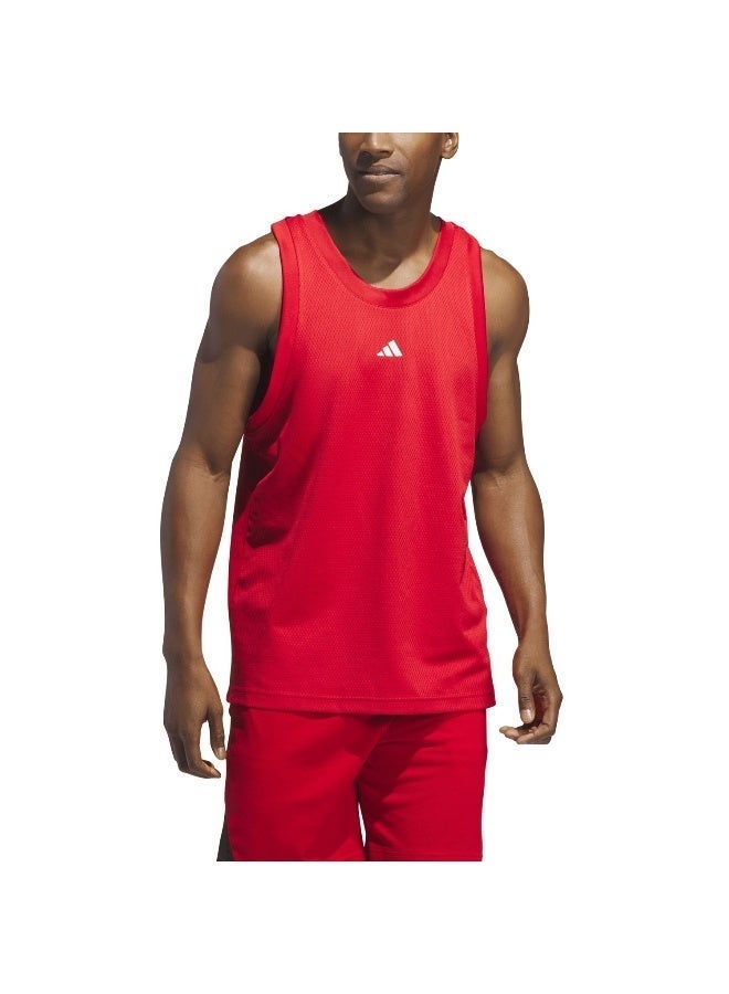 Adidas Legends Tank Red Basketball Tops 2Xs - Image 4